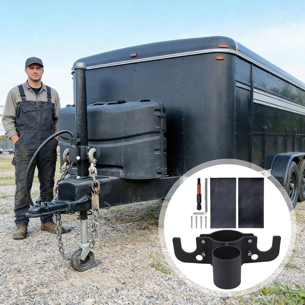 7-Way Waterproof Trailer Chain Organizer – Aluminum Alloy RV Tow Trailer Chain Organizer Axl
