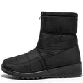 Women's Waterproof Snow Boots – Warm Plush Ankle Zip Boots Women's Snow Boots Axl black 36