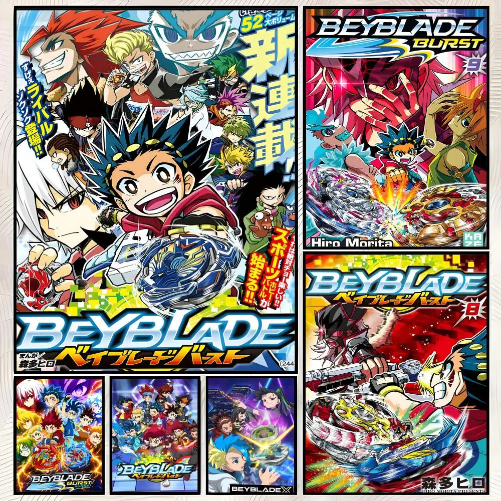 Beyblade X Anime Wall Poster – Self-Stick HD PVC Waterproof Anime Wall Poster Axl
