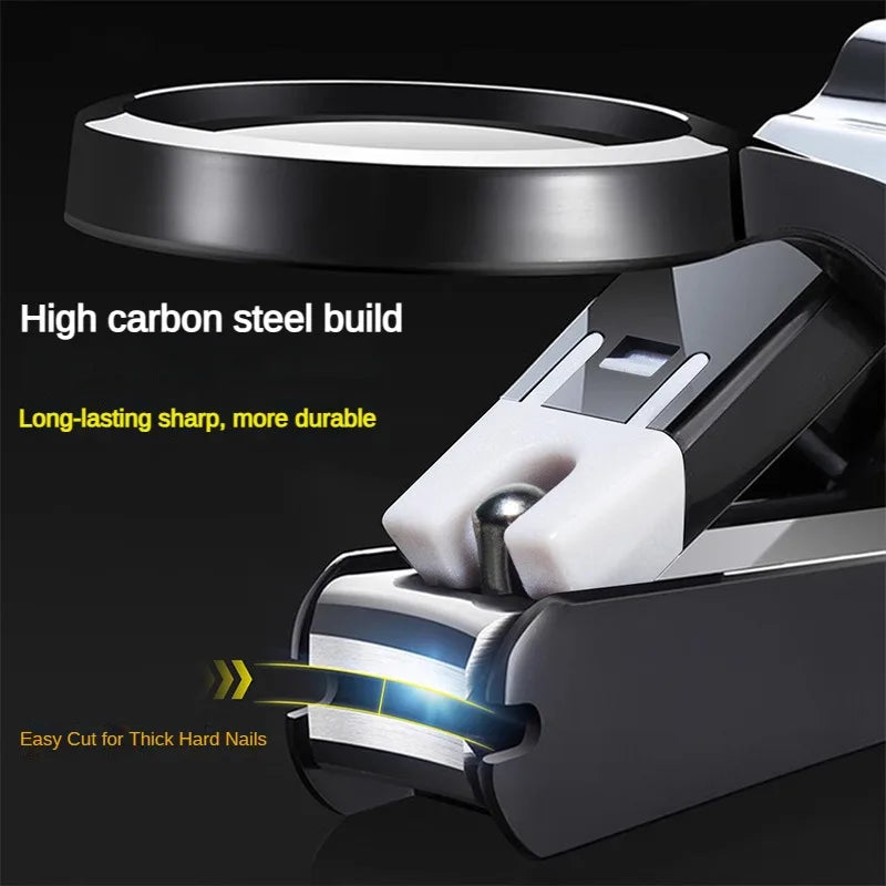 Toenail Clipper with Magnifier & Anti-Splash Guard | Seniors Toenail Clipper Axl