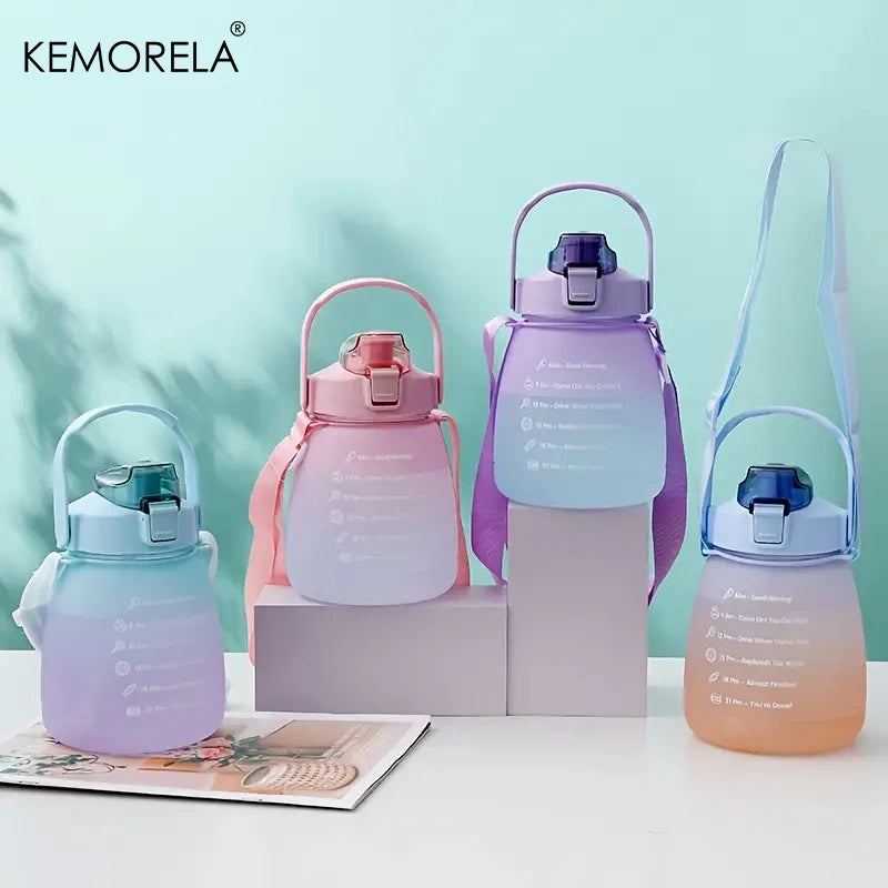 KEMORELA 1.3L Sports Water Bottle with Straw | Gradient Sports Water Bottle Axl