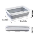 Foldable Foot Wash Basin – Portable Pool & Outdoor Foot Tub Foldable Foot Basin Axl Gray