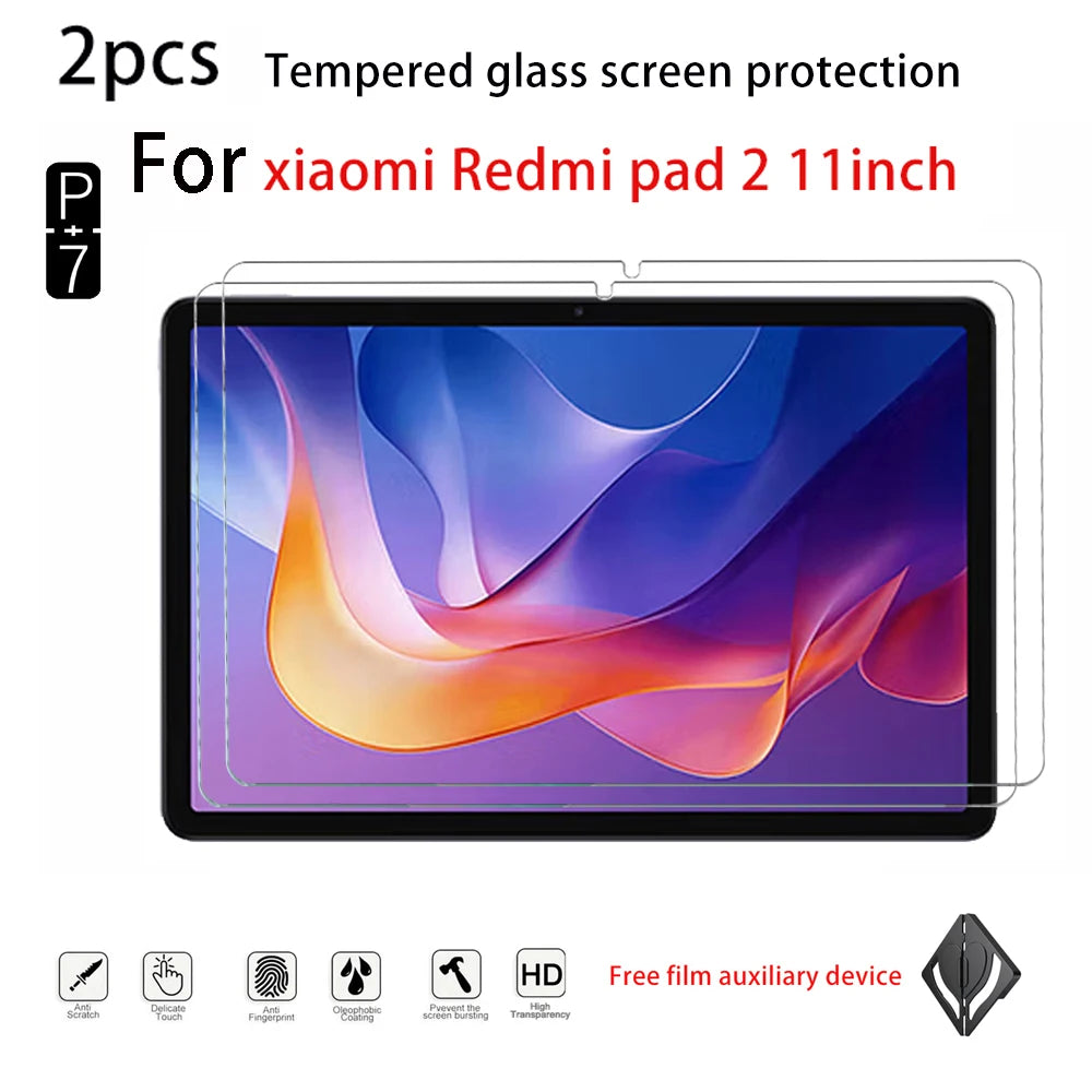 2-Pack Tempered Glass Screen Protector – Xiaomi Redmi Pad 2 & Pro 12.1" Tablet Screen Protector Axl Redmi pad2 11