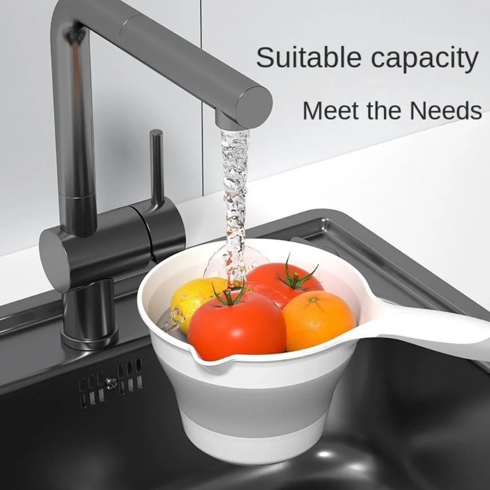 Collapsible Long Handle Water Scoop – Foldable Bath & Kitchen Ladle Folding Water Scoop Axl