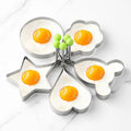 Stainless Steel Egg Ring & Pancake Mold | DIY Breakfast Shaper Egg Ring Mold Axl 5pcs