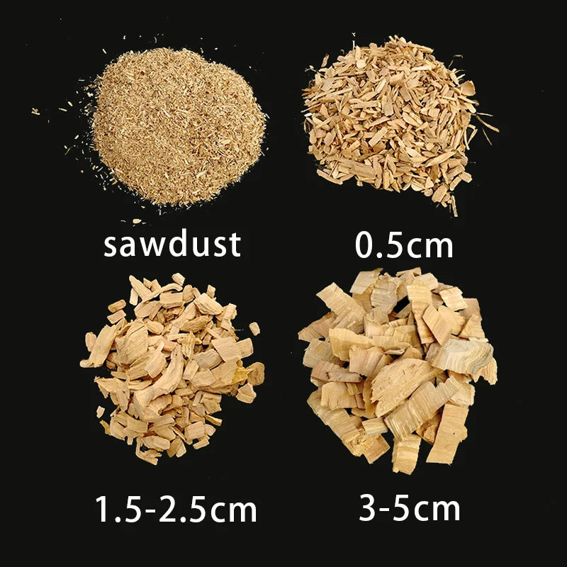500g BBQ Wood Chips – Apple, Cherry, Oak & Hickory Sawdust BBQ Wood Chips Axl