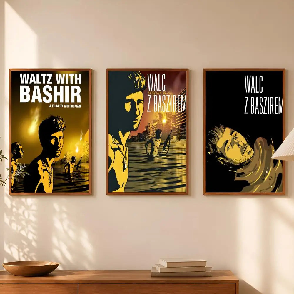 Waltz With Bashir Movie Poster – HD Self-Stick PVC Wall Art Movie Wall Poster Axl