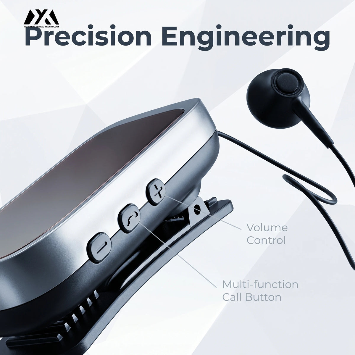 K30 Collar Clip Bluetooth Earphone – Wireless Hands-Free Headset Bluetooth Earphone Axl