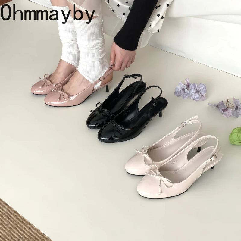 Women's Thin Heel Slingback Sandals – Elegant Party Dress Shoes Heel Slingback Sandals Axl