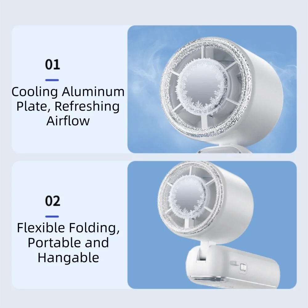 USB Rechargeable Mini Handheld Fan – 199 Speeds, Ultra-Quiet Handheld Fan Axl