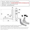 Angle Slot Corner Connector for 2020 3040 4040 Aluminum Profile Aluminum Profile Bracket Axl 3040 2pcs