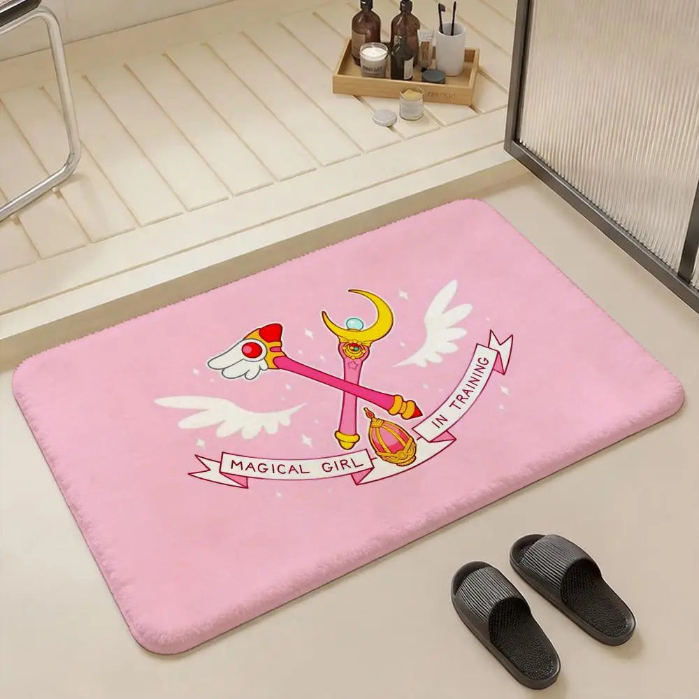 Cardcaptor Sakura Anime Flannel Rug – Non-Slip Floor Mat Anime Floor Mat Axl