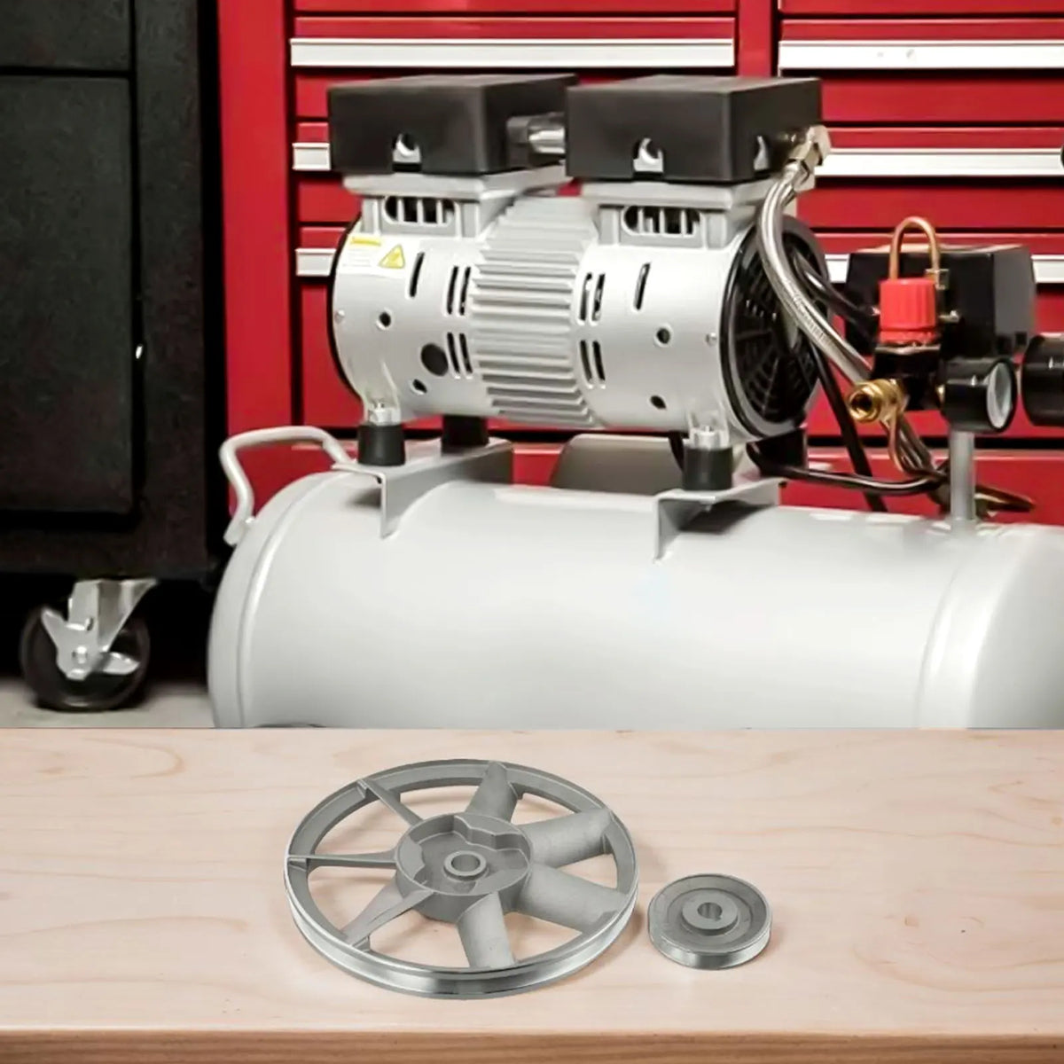 Air Compressor Flywheel Pulley Assembly | A-Type Belt 265/300mm Compressor Pulley Assembly Axl