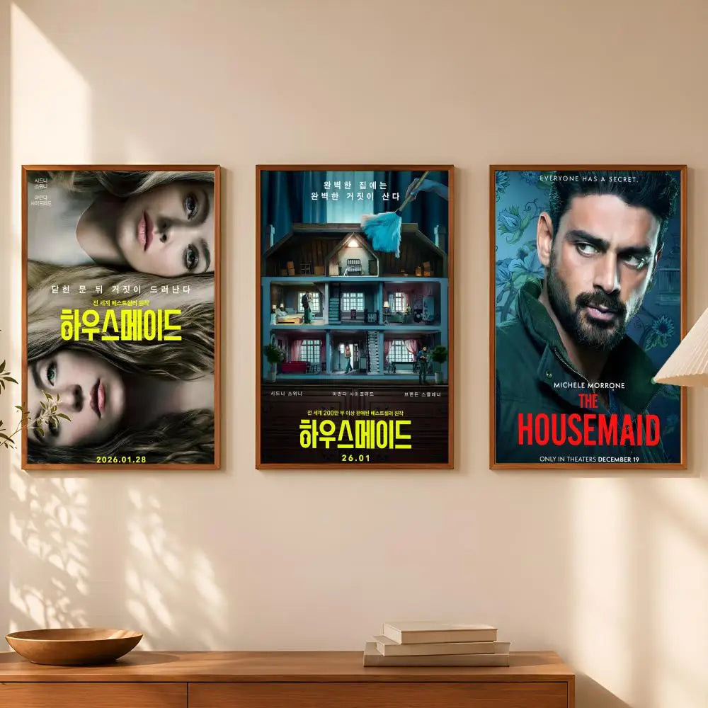 The Housemaid Movie Poster – Self-Stick HD PVC Wall Art Wall Art Poster Axl