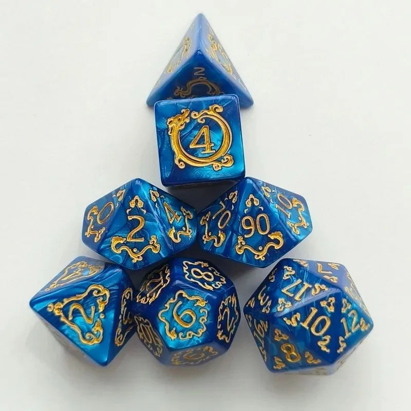 Dragon Polyhedral Dice Set – D&D TRPG Board Game Gift Polyhedral Dice Set Axl