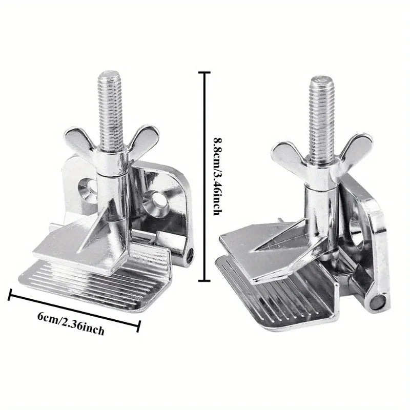 2-Pack Metal Hinge Clamps for Silk Screen Printing – 60x85mm Screen Printing Clamps Axl