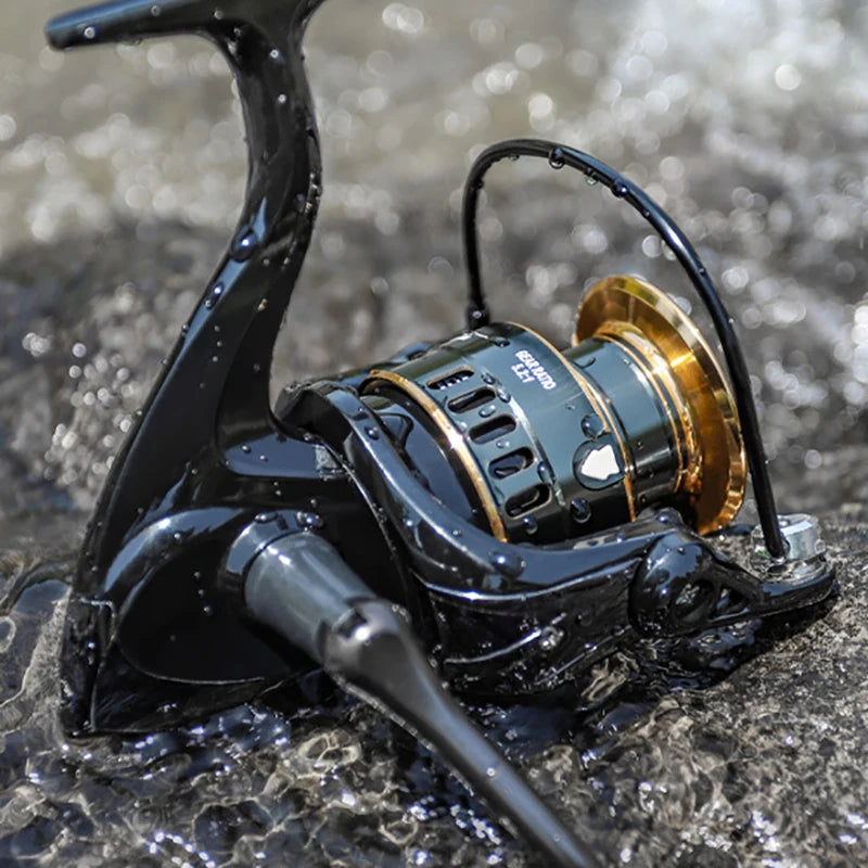 Metal Spinning Fishing Reel | Long Cast Bait Casting Sea Reel Spinning Fishing Reel Axl