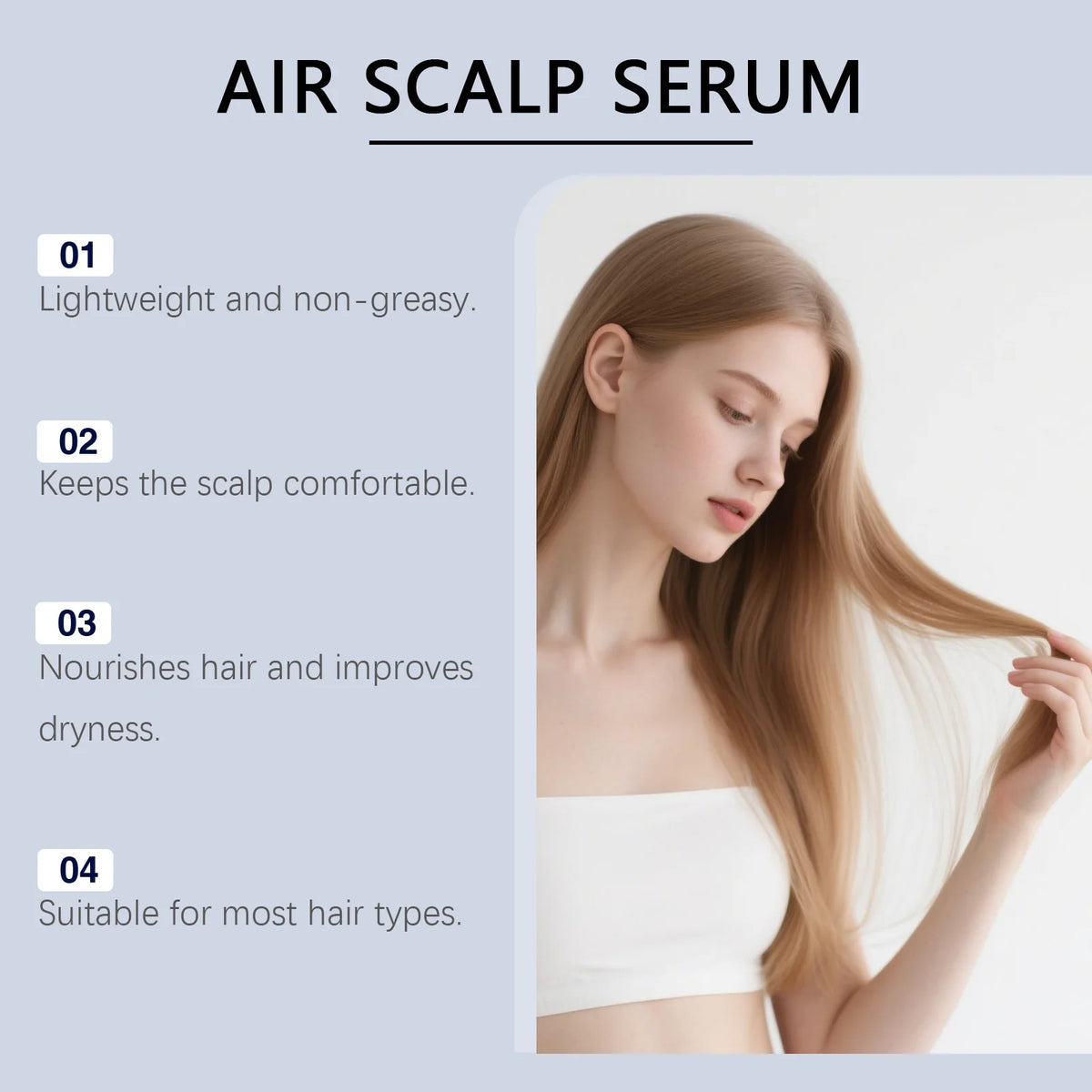 GHK-Cu Copper Peptide Hair Serum Spray 60ml – Strengthen & Nourish Hair Serum Spray Axl