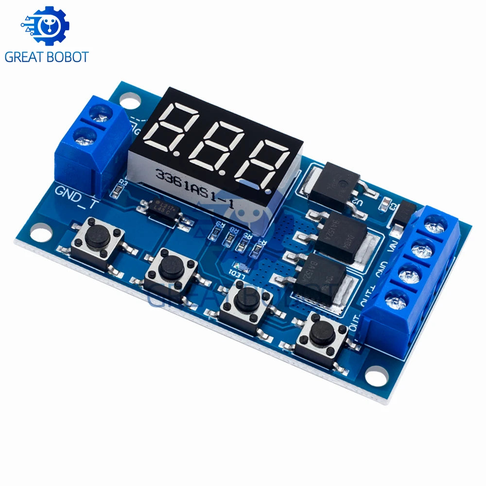 Trigger Cycle Timer Delay Switch – 12V/24V Dual MOS Module Timer Delay Switch Module Axl