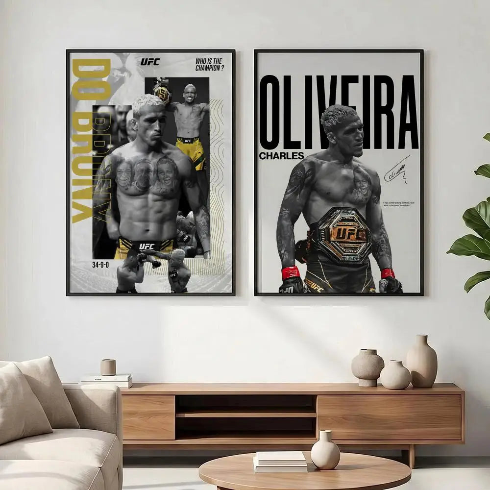 Charles Oliveira HD Poster – Waterproof MMA Wall Art Decor Wall Art Poster Axl