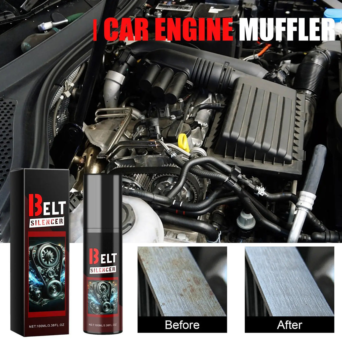 Automotive Belt Dressing Spray 100ml – Engine Belt Silencer Belt Dressing Spray Axl
