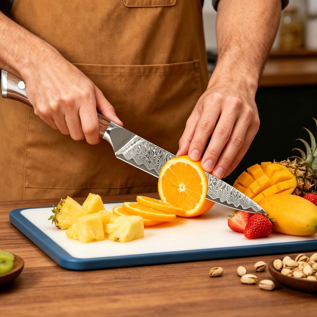 Damascus Steel Cleaver Knife – Forged Kitchen Utility Blade Damascus Kitchen Knife Axl