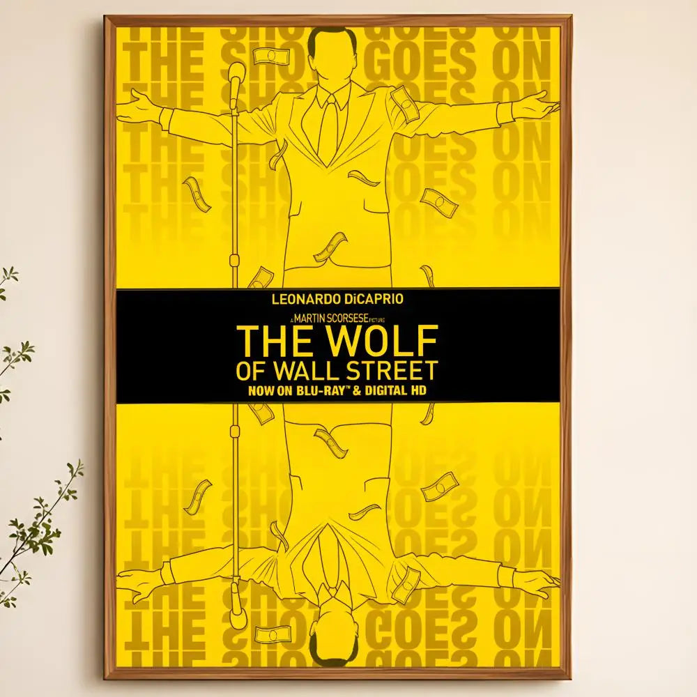 Wolf of Wall Street Movie Poster – Peel & Stick PVC Wall Art Movie Wall Poster Axl White11 15X20cmNoframe