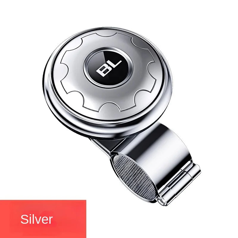 Steering Wheel Spinner Knob – Universal Car Booster Ball Steering Wheel Spinner Axl silvery