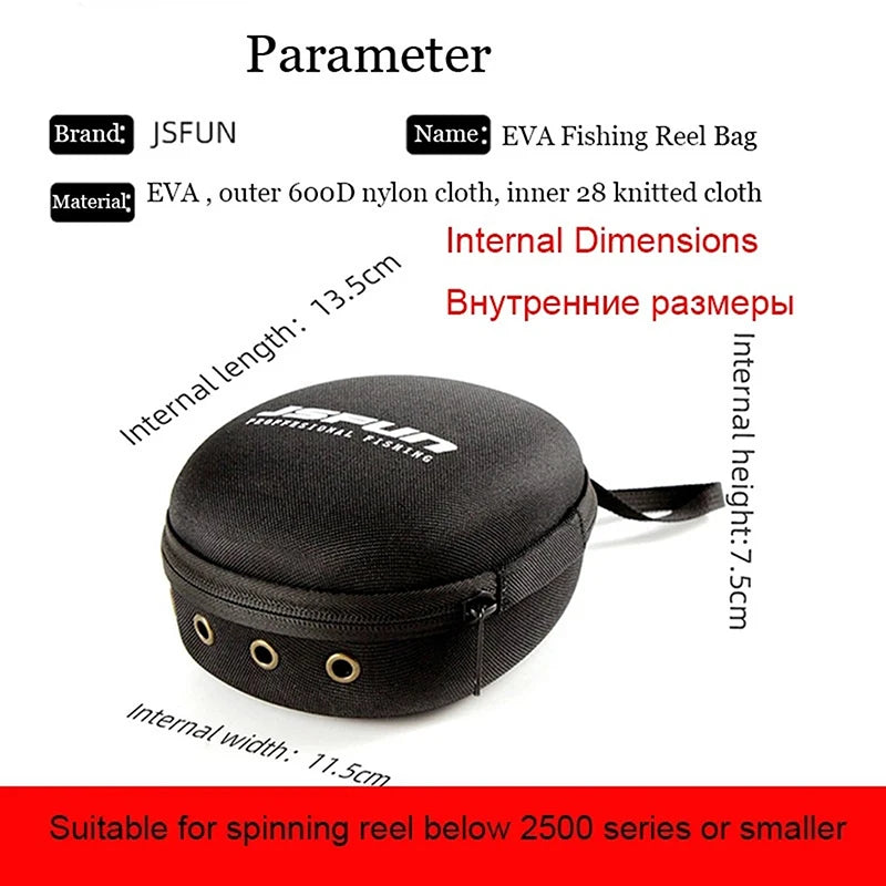 EVA Fishing Reel Bag – Protective Case for Spinning & Drum Reels Fishing Reel Bag Axl 1PC