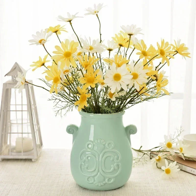 5-Head Artificial Daisy Bouquet – Colorful Fake Flowers Decor Artificial Flower Bouquet Axl