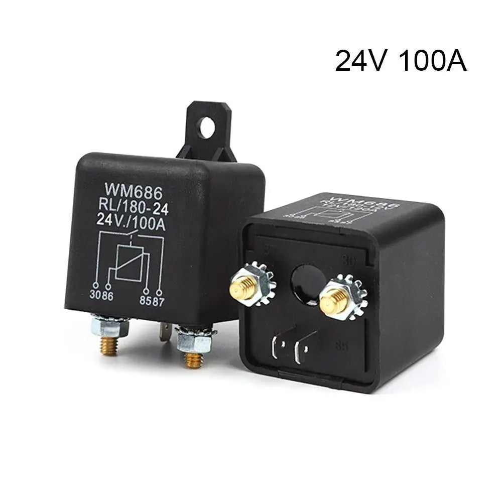 12V 24V High Current Car Relay 100A 200A Silver Alloy Power Switch Automotive Relay Switch Axl 24V 100A