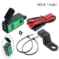 Motorcycle SAE to USB & Type-C Fast Charger with Voltmeter Motorcycle USB Charger Axl M2 B