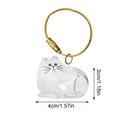 Cat Hair Storage Pendant Keychain – Pet Memorial Keepsake Pet Memorial Keychain Axl Little fat cat