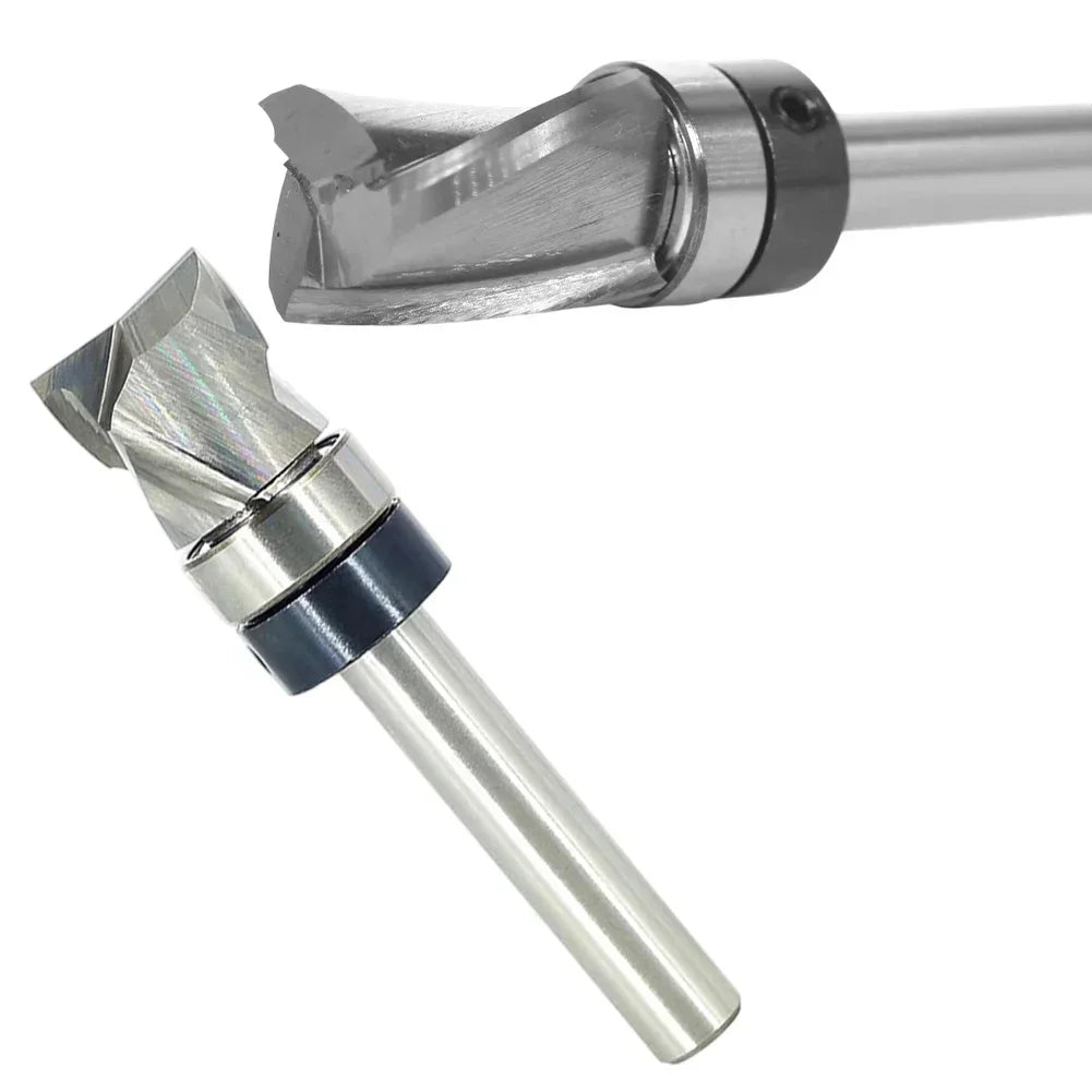 12.7mm Spiral Flush Trim Router Bit with Bearing | Wood Milling Router Bit Axl