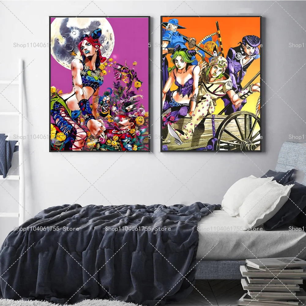 JoJo's Bizarre Adventure Anime Wall Poster – Self-Adhesive Anime Wall Poster Axl