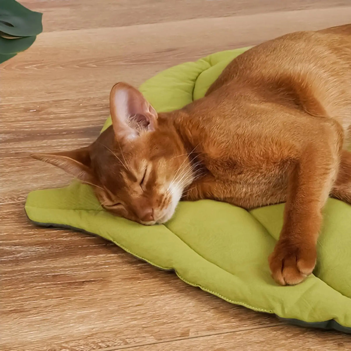 Leaf-Shaped Cooling Cotton Pet Mat – Washable Dog & Cat Bed Pet Cooling Mat Axl