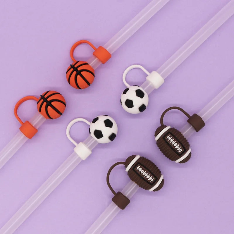 Sports Straw Covers for Stanley Cup – Leak-Proof & Reusable Straw Cover Caps Axl Random style-6pcs