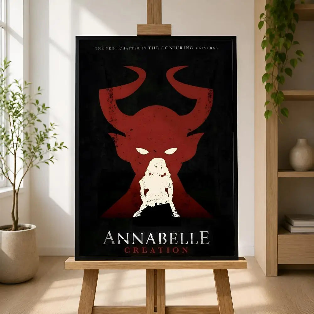 Annabelle Horror Movie Poster – Peel & Stick PVC Wall Art Movie Wall Poster Axl