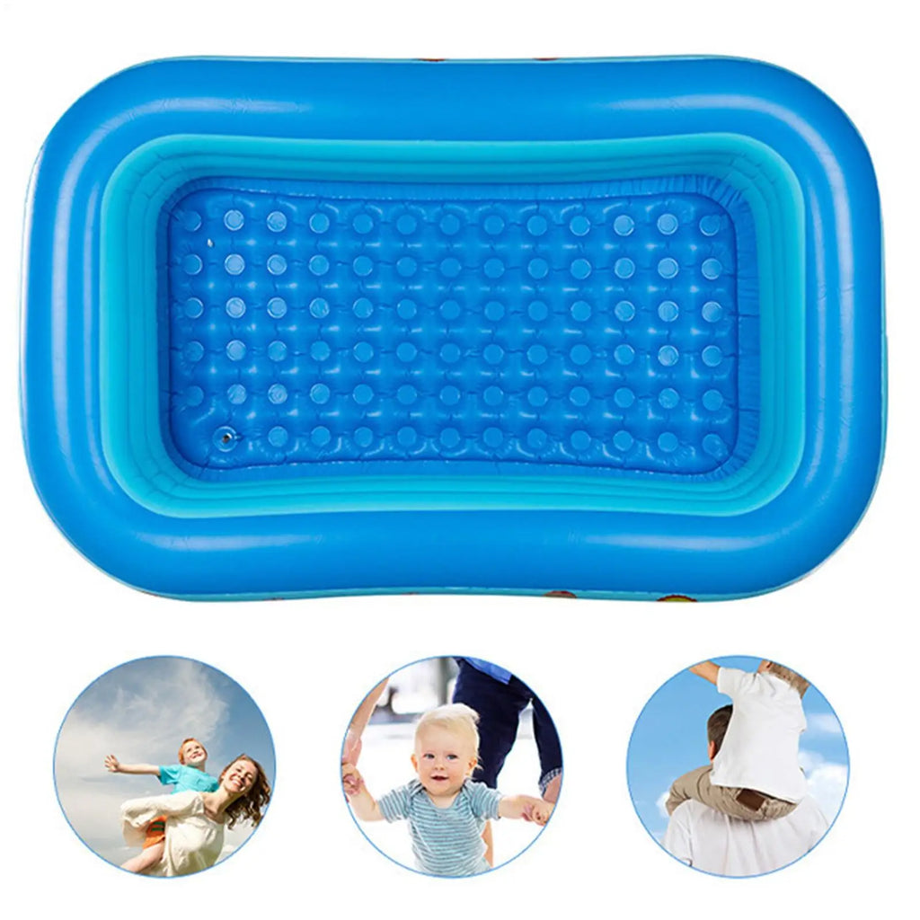 Inflatable Kids Pool – Large UV-Resistant Foldable Square Pool Inflatable Swimming Pool Axl