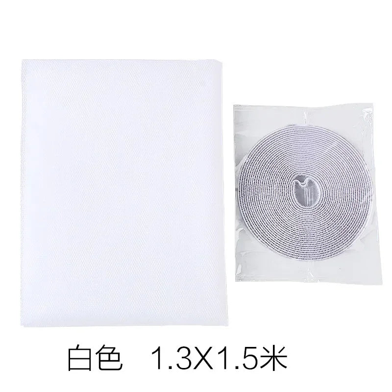 Self-Adhesive DIY Mosquito Window Screen Mesh – 2 Sizes Window Insect Screen Axl White 1.3 x 1.5m