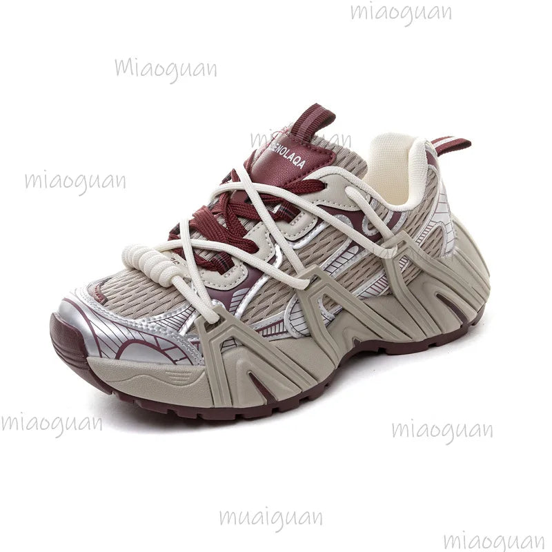 Women's Chunky Platform Sneakers – Breathable Mesh Casual Shoes Chunky Platform Sneakers Axl