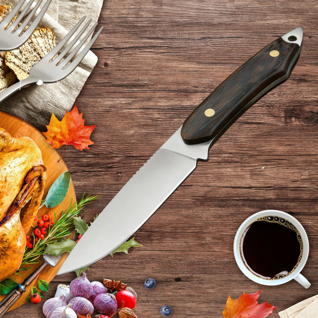Forged Carbon Steel Kitchen Knife – Wood Handle & Cover Kitchen Knife Axl
