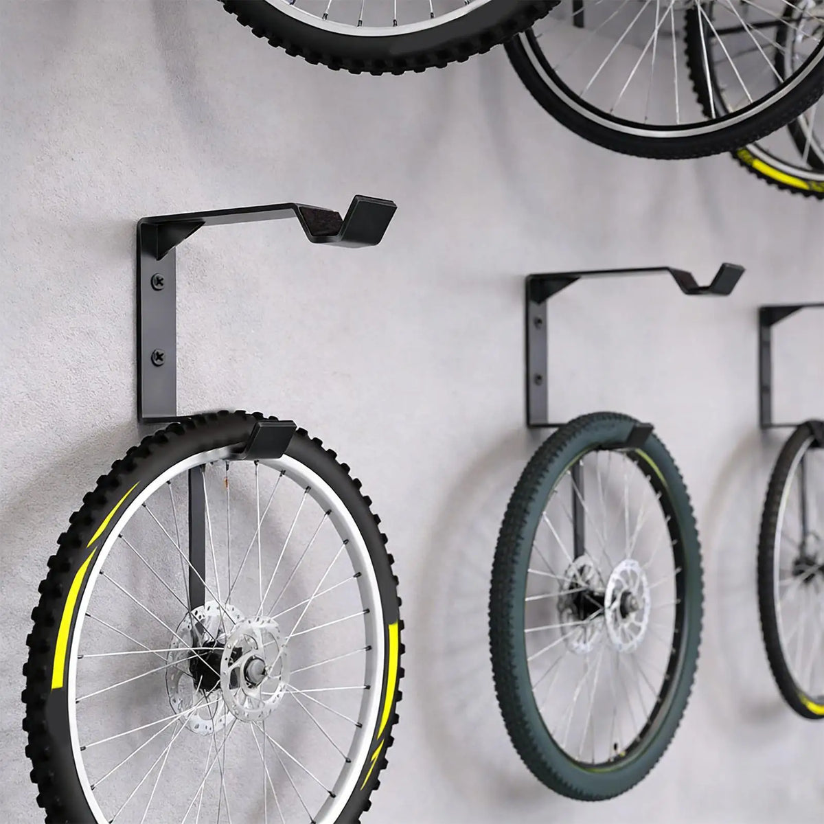 Vertical Bike Wall Mount Hook with Tire Tray – Heavy Duty Steel Bike Wall Mount Hook Axl