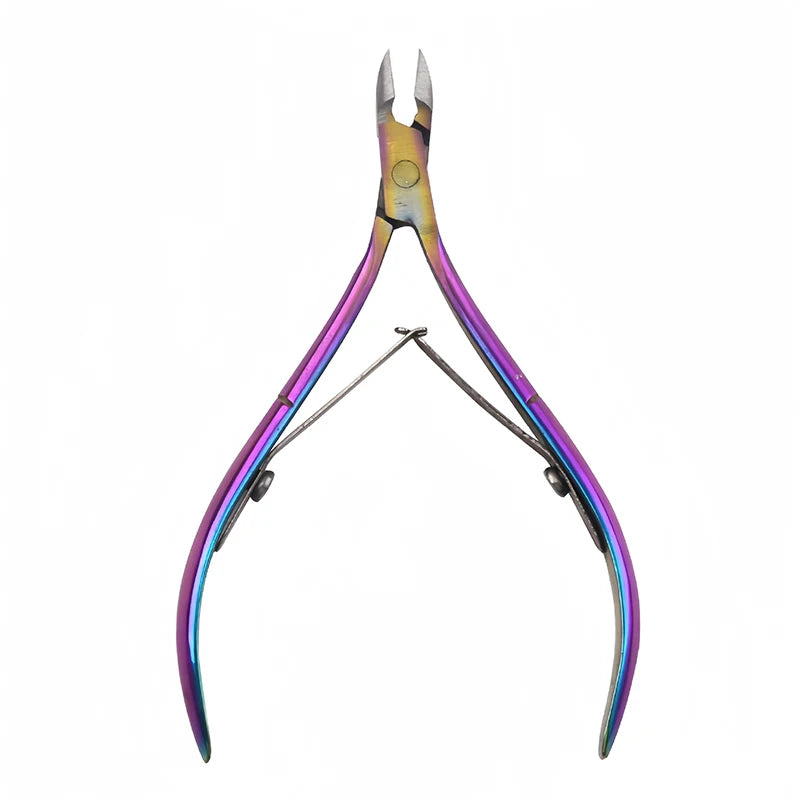 Professional Stainless Steel Cuticle Nipper – Manicure & Pedicure Cuticle Nipper Axl colourful