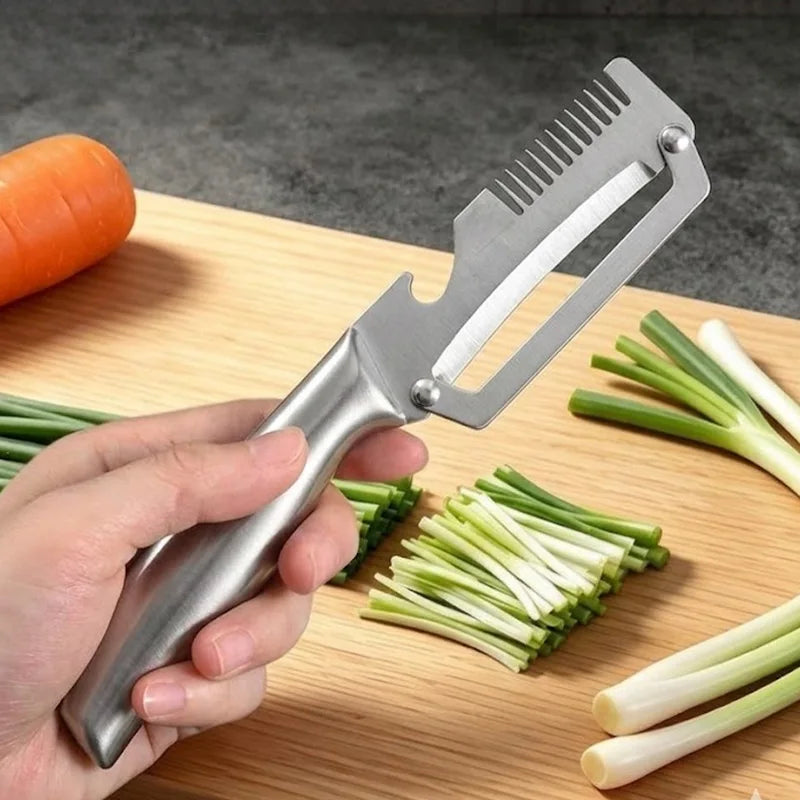 PLYS Stainless Steel Vegetable & Fruit Peeler | Wood Handle Vegetable Peeler Axl