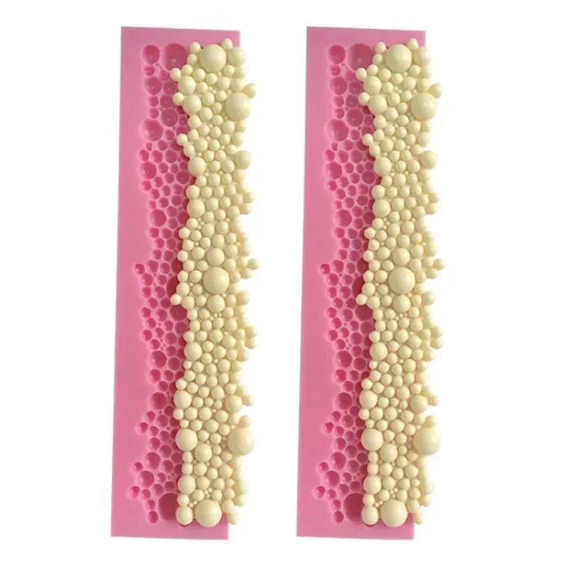 3D Pearl Bubble Silicone Mold – Fondant Chocolate Cake Decorating Silicone Baking Mold Axl