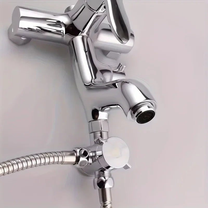 3-Way Bathroom Faucet Splitter – ABS Shower Arm & Spray Adapter Faucet Splitter Adapter Axl
