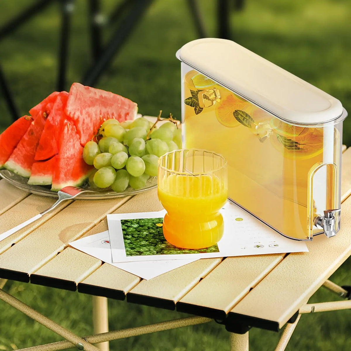 4L Fridge Drink Dispenser – Sealed Leak-Proof Spigot, Food Grade Beverage Dispenser Axl