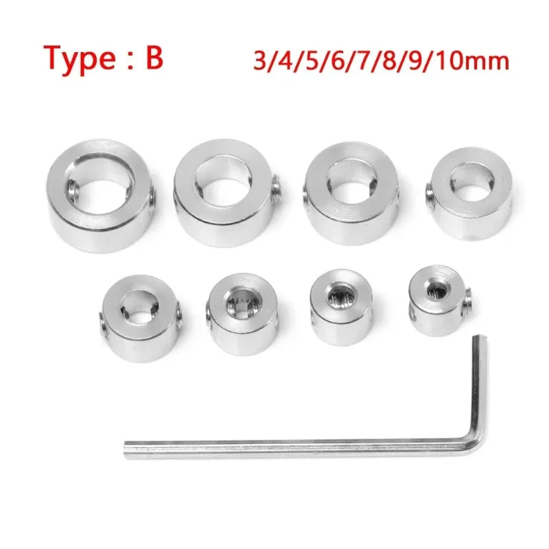 Drill Stop Collar Set 3mm–10mm | Stainless Steel Depth Ring Drill Stop Collar Set Axl B