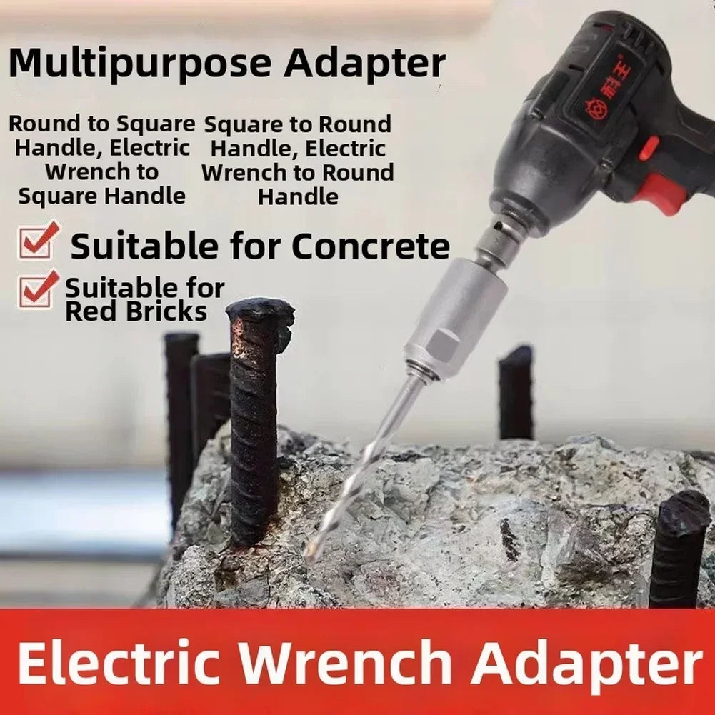 Electric Hammer Drill Adapter – Square & Round Handle Converter Drill Adapter Axl